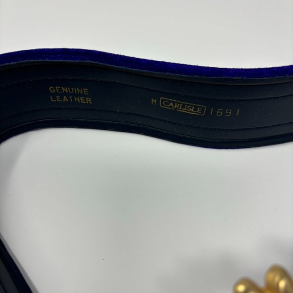 vintage carlisle suede leather belt main image 5